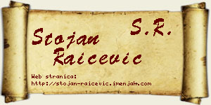 Stojan Raičević vizit kartica